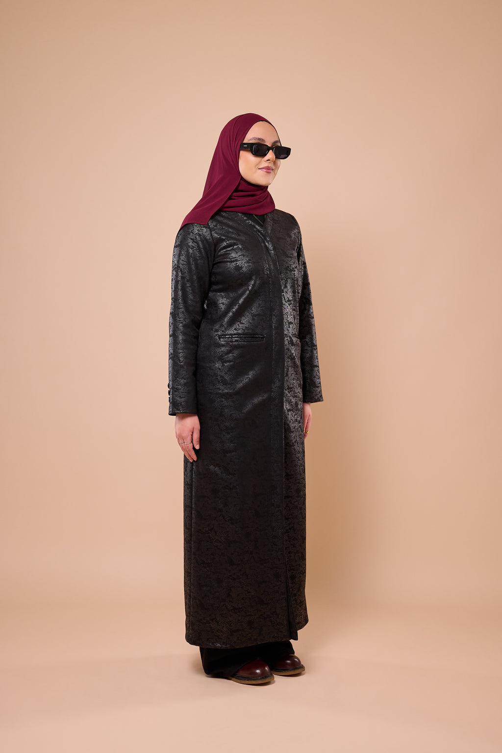 Smooth Leather Trench Coat