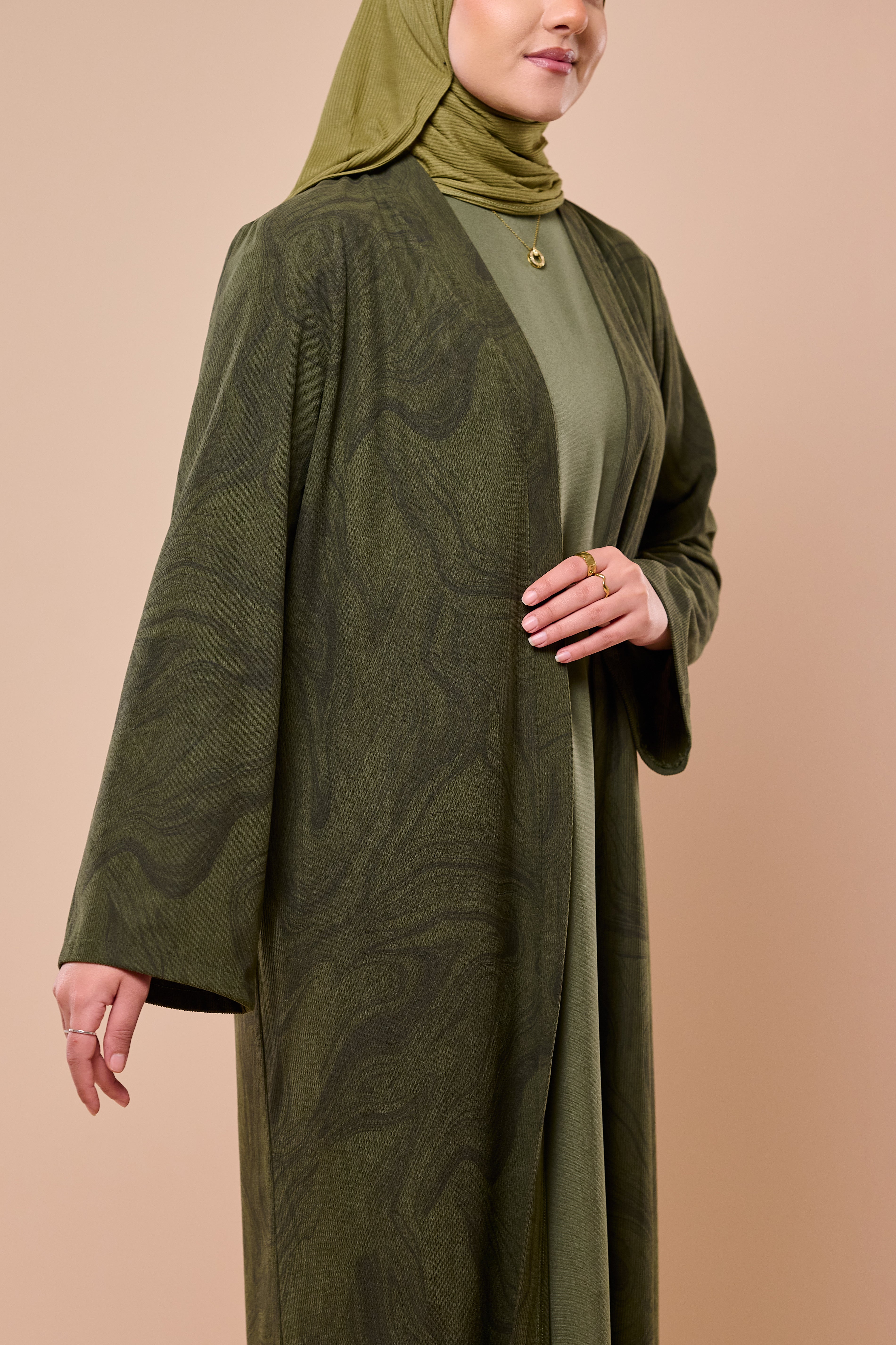 The Marble Two-Piece Abaya