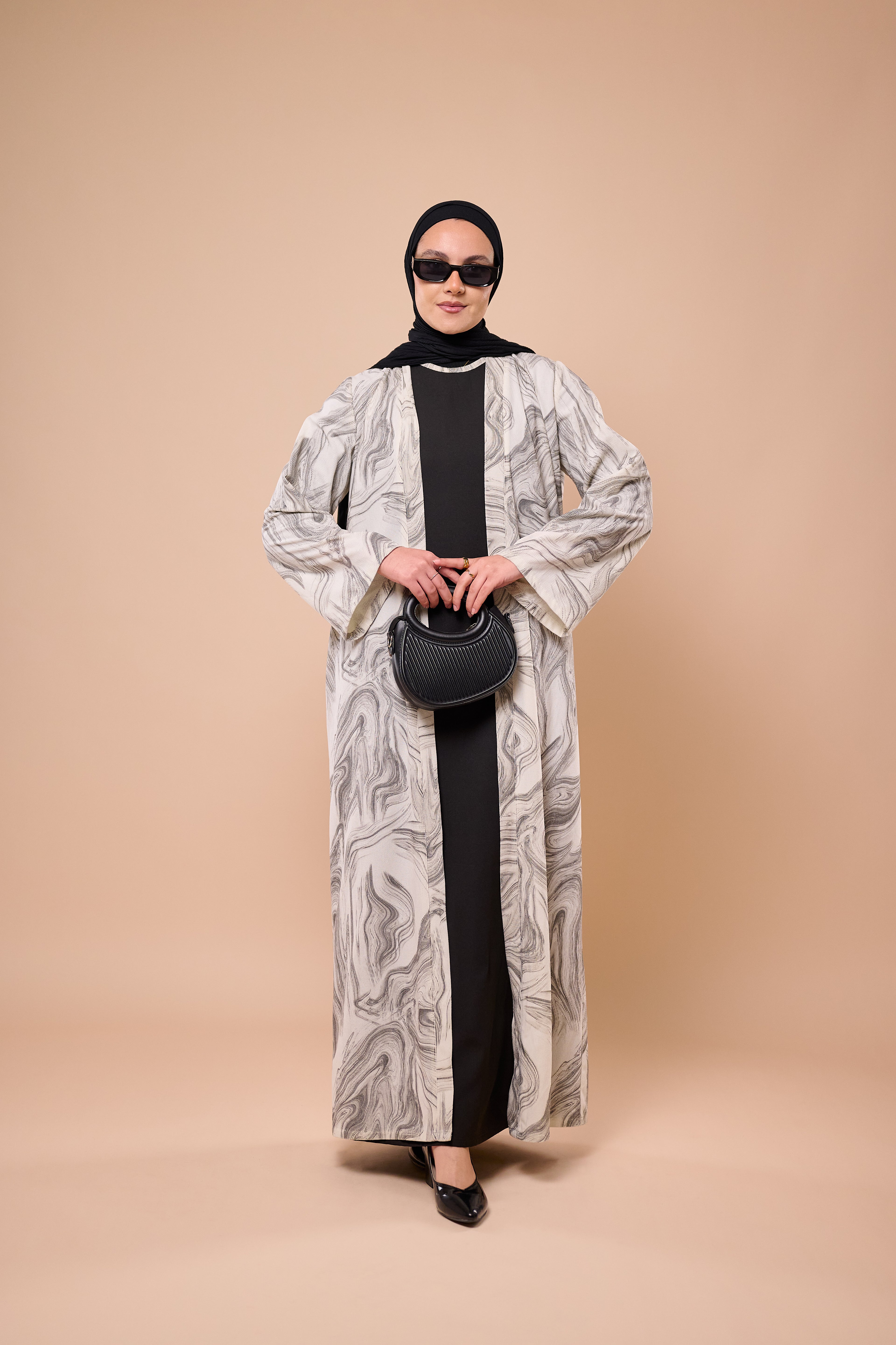 The Marble Two-Piece Abaya