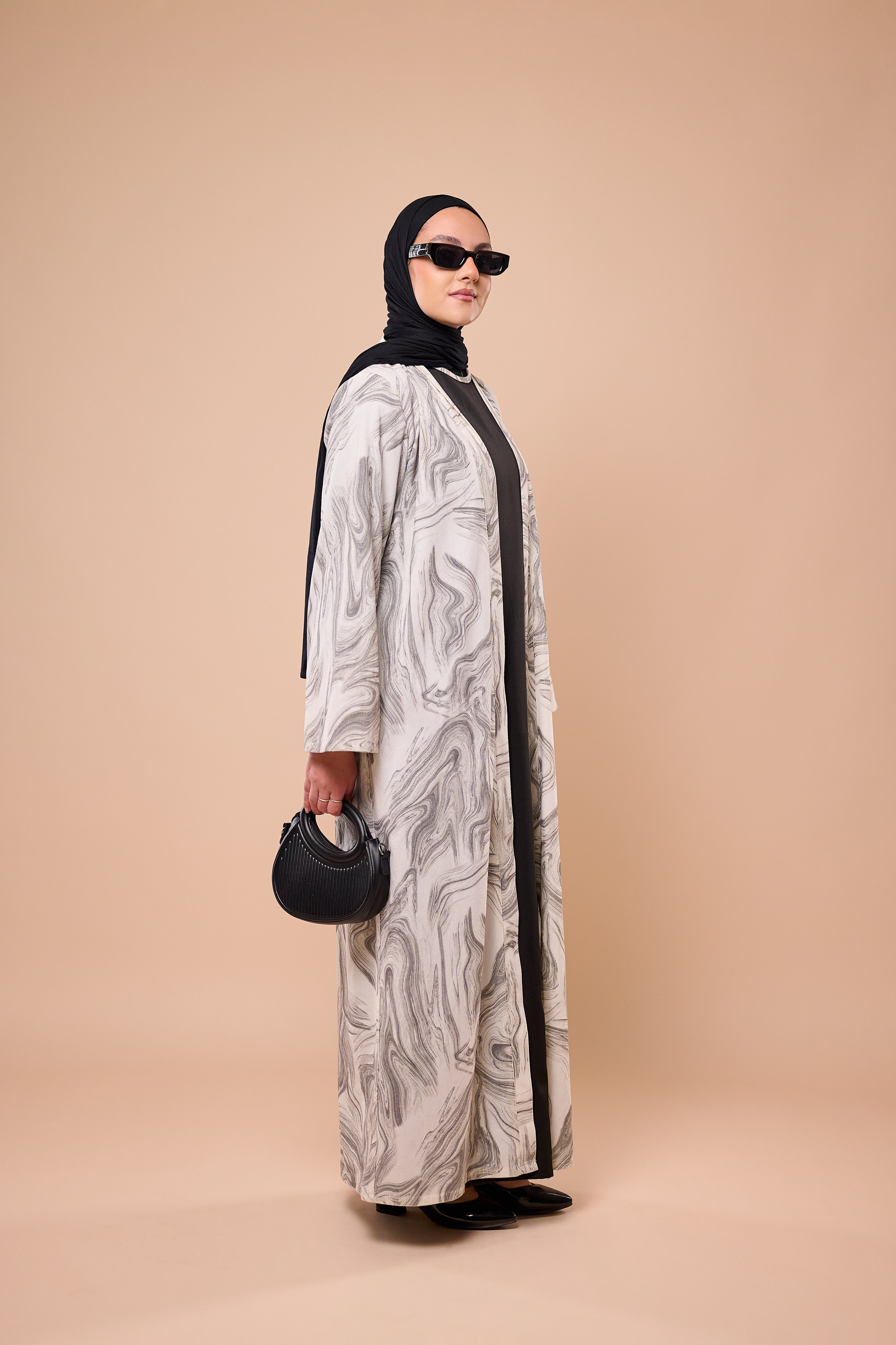 The Marble Two-Piece Abaya