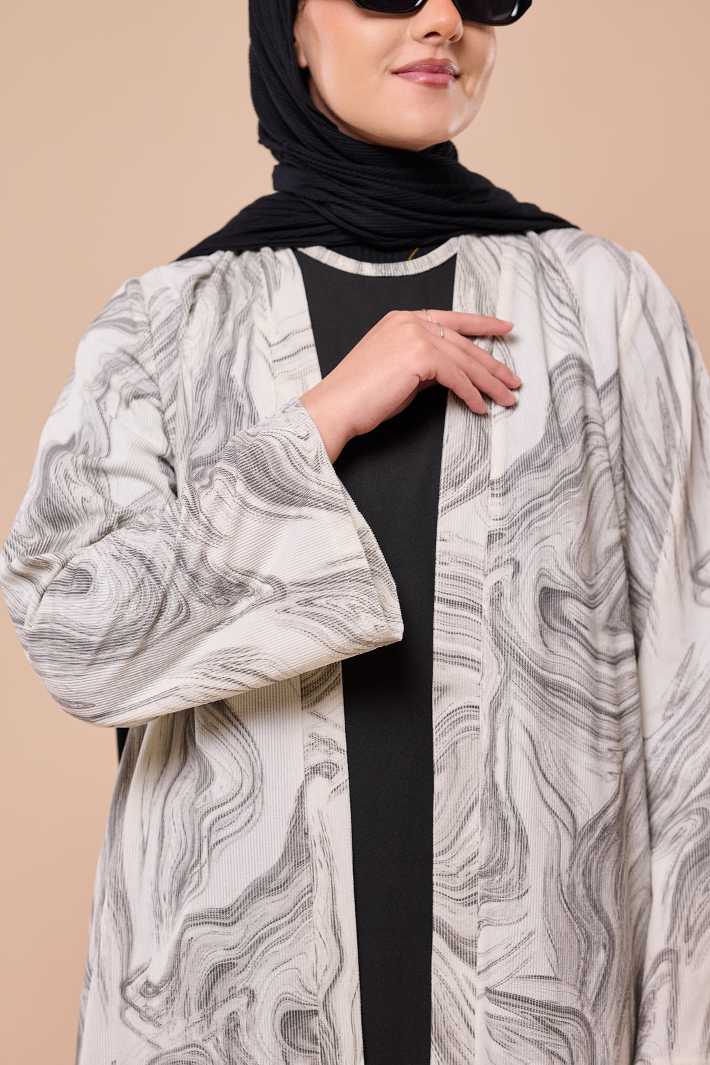 The Marble Two-Piece Abaya