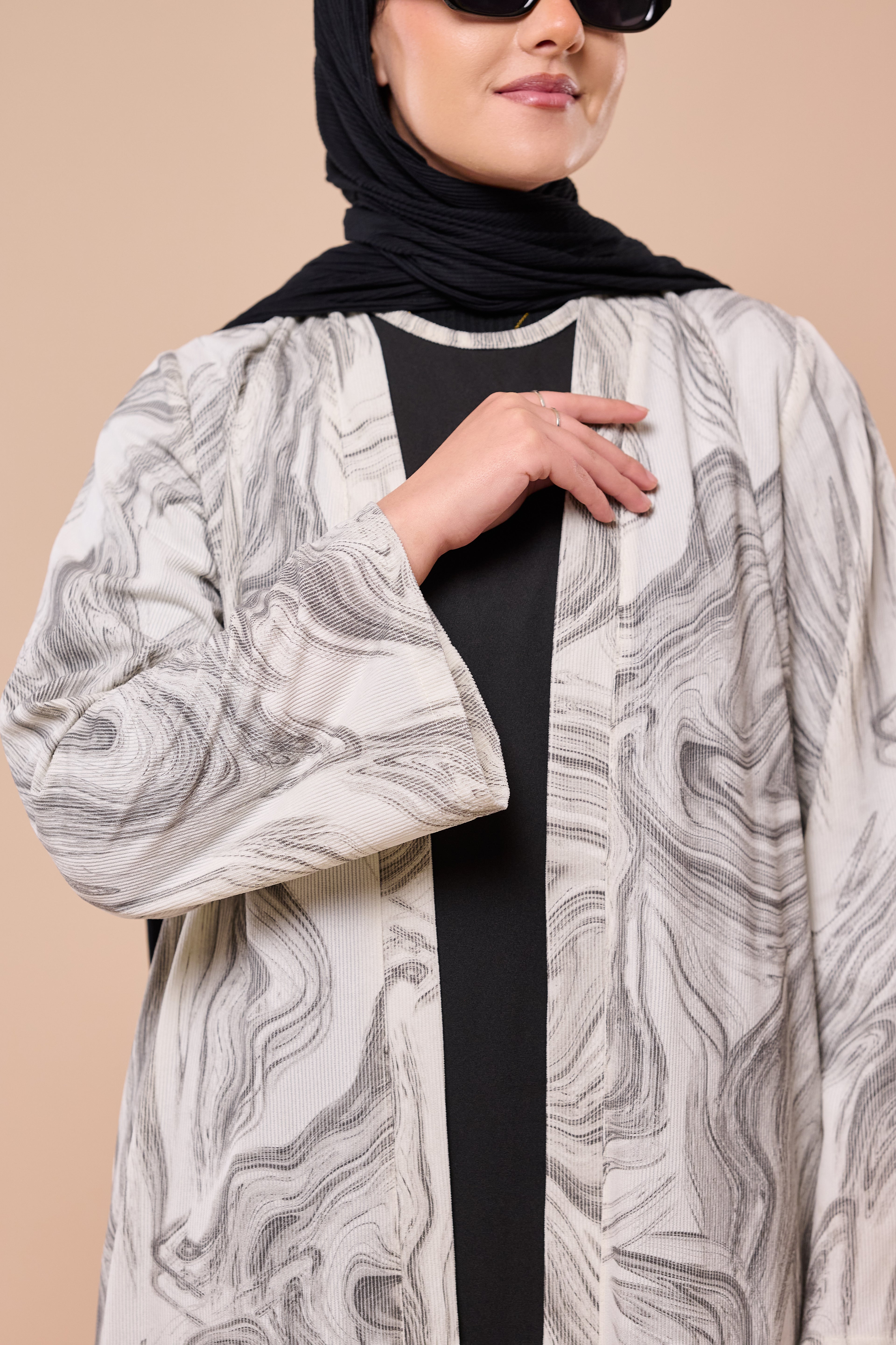 The Marble Two-Piece Abaya