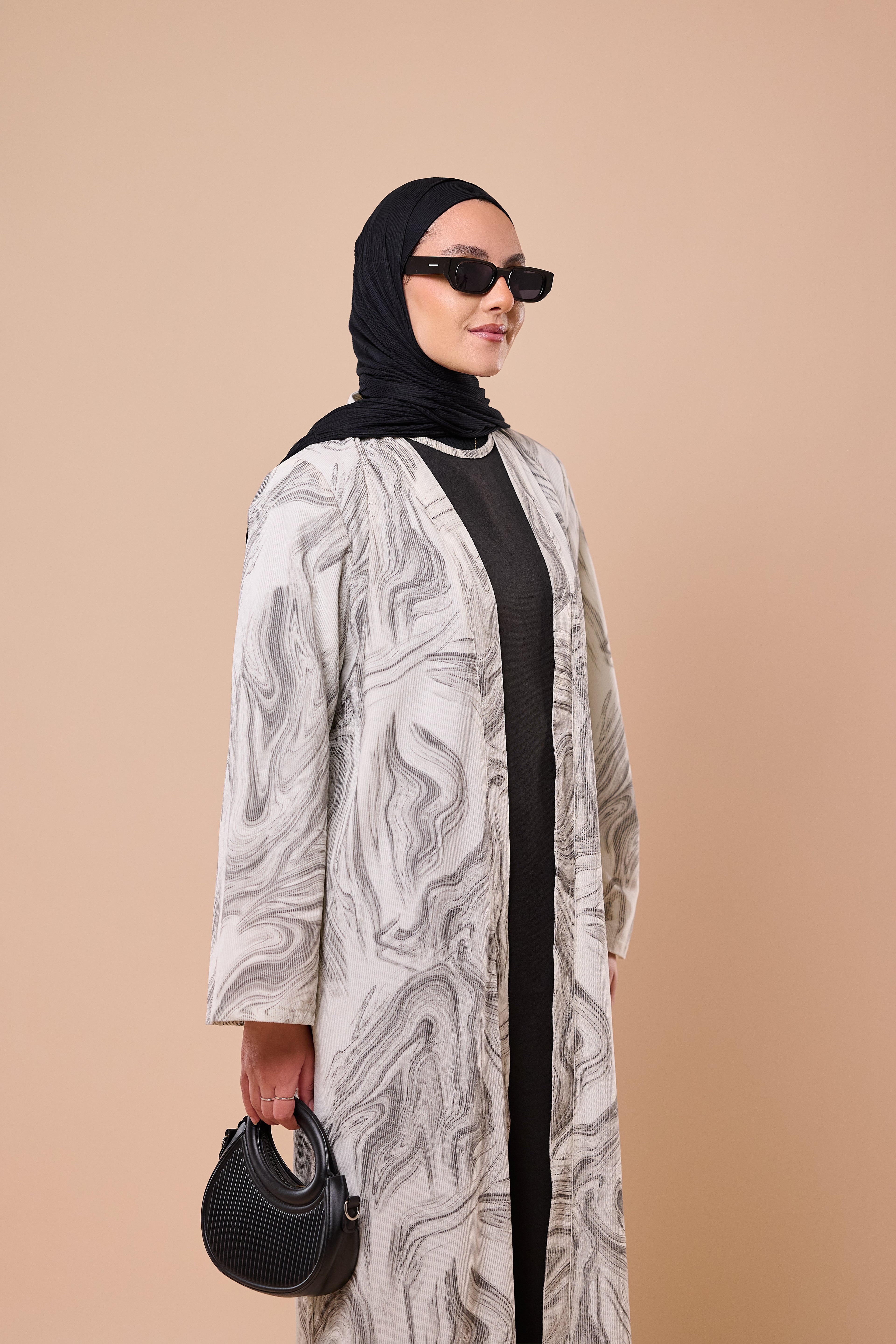 The Marble Two-Piece Abaya
